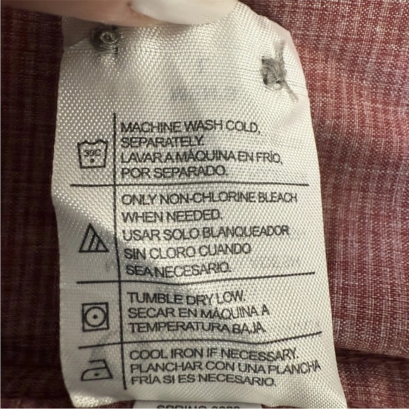 NWOT American Outdoorsman Men's L Button-Down Brick Red Shirt Fishing Lined - Picture 10 of 11